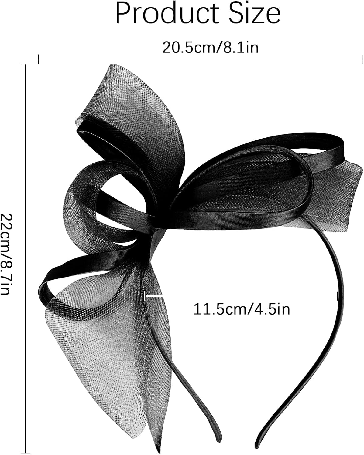 Fascinators Hats for Women Fascinator Headband Tea Party Hat Derby Hats for Cocktail, Wedding, Fancy Dress Party - Image 2