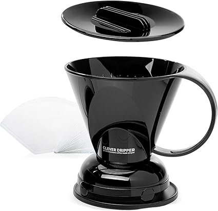 Amazon Clever コーヒードリッパー バリスタチョイス フィルター100枚付属 18 Oz Large ブラック Clever コーヒーフィルター 通販
