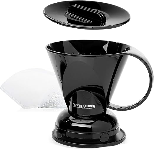 Clever Kaffee-Tropfer Macaron Blue – Manueller Brühkegel, 470 Ml, BPA-frei