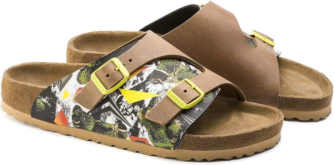 美品 BIRKENSTOCK Zurich Big Buckle 43 サンダル Amazon | BIRKENSTOCK Zurich Unisex Yellow Multi Natural Sandals 43