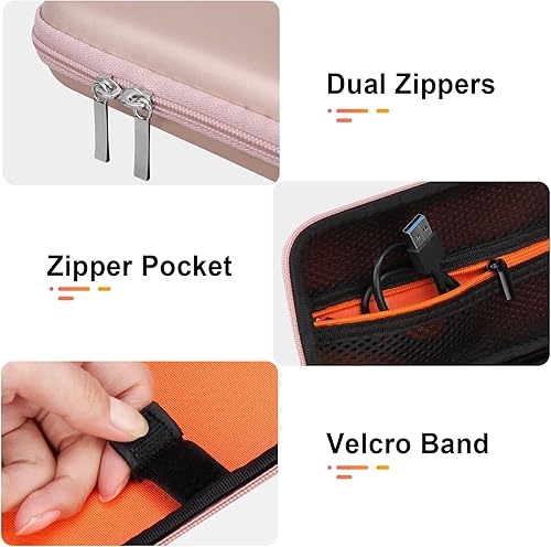 Miniatura 3 de BOVKE Funda rígida para calculadora compatible con Texas Instruments TI-84 Plus CE Calculadora gráfica a colorTI-83 Plus CE, bolsillo con cremallera