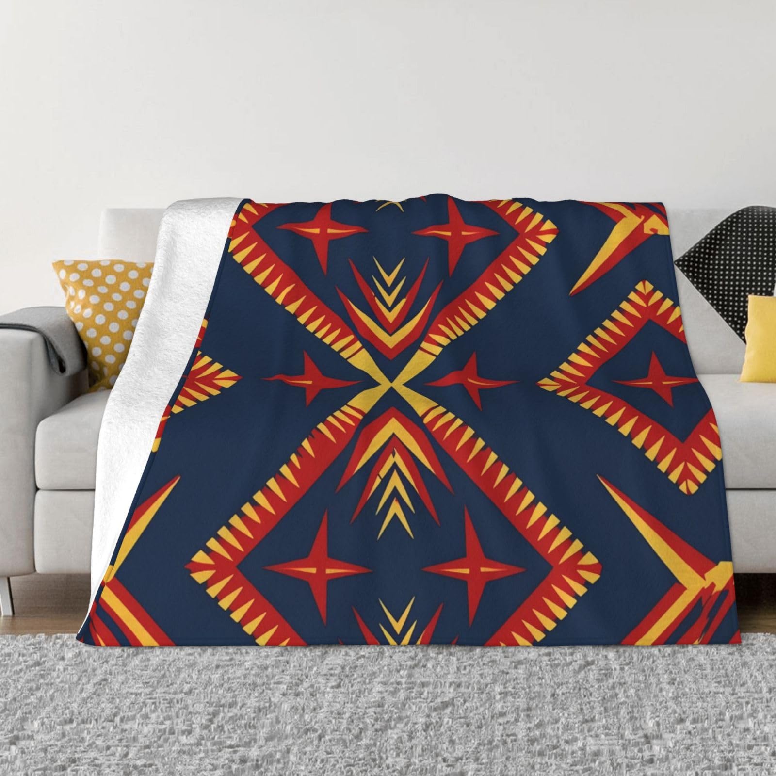 Plaid en peluche chaude pour salon et nuits fraîches en camping