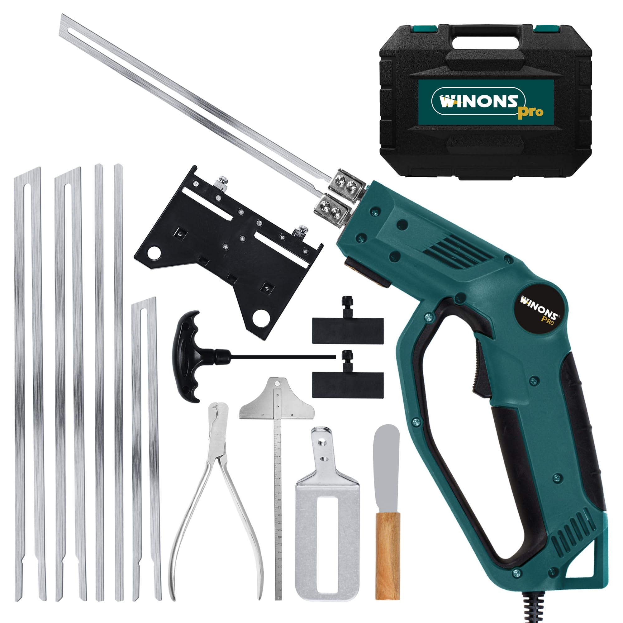 WINONS Hot Knife Foam Cutter Tool with Sled - 300W, Styrofoam Cutter WFC0014 with Numbered Temperature Controller - 710°C Max Temp, Hot Wire Foam