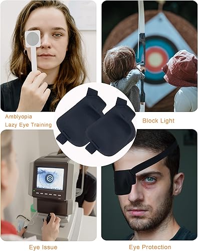 Miniatura 5 de Parche para los ojos, 2 parches médicos para los ojos para adultos y niños, parches para ojos perezosos para ambliopía 3D para ojo derecho (derecha)