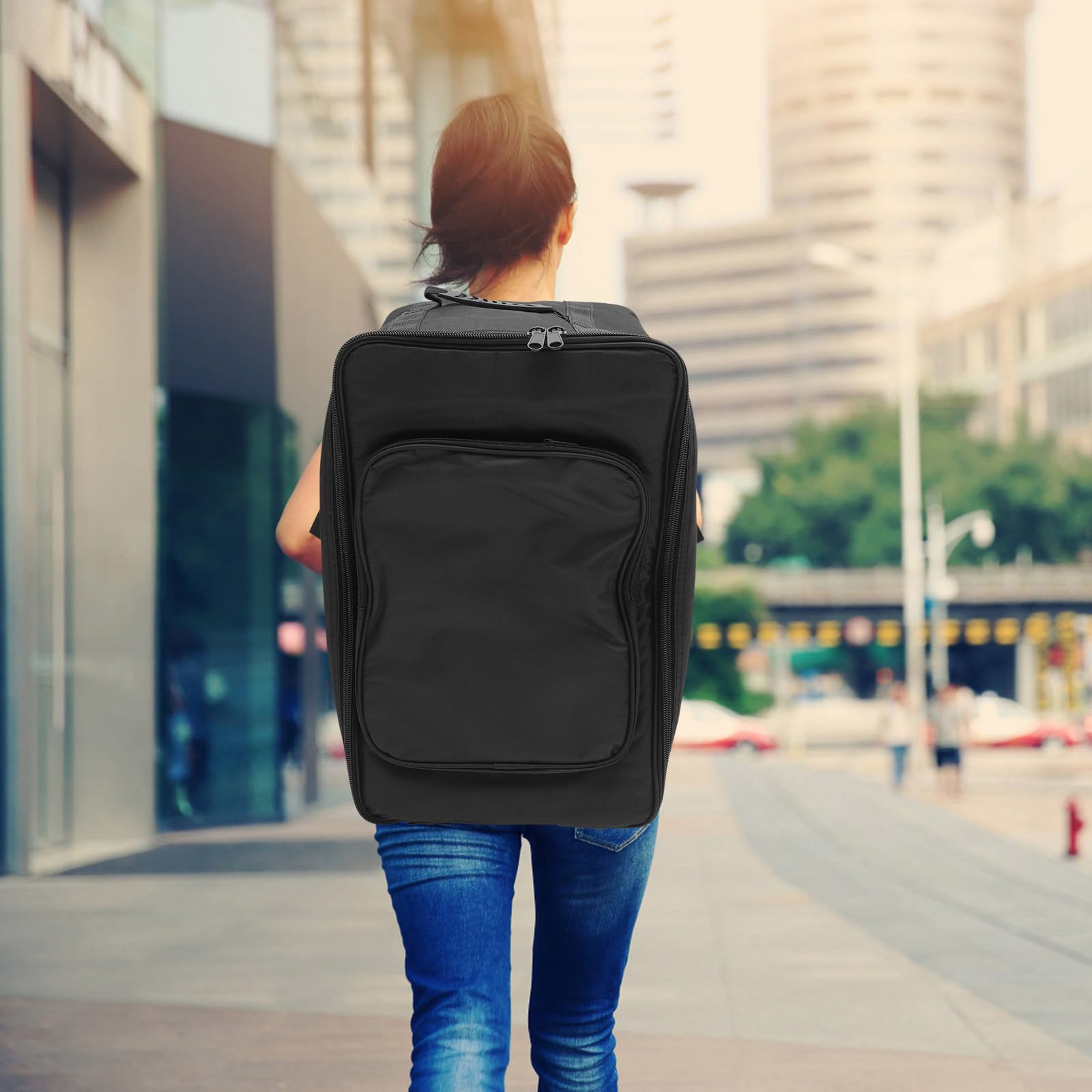 Schlagzeugtasche Cajon mit Gepolstertem Oxford Bezug und Verstellbarem Schultergurt Rucksack für Musiker Kompakte Größe für Aufbewahrung und Transport