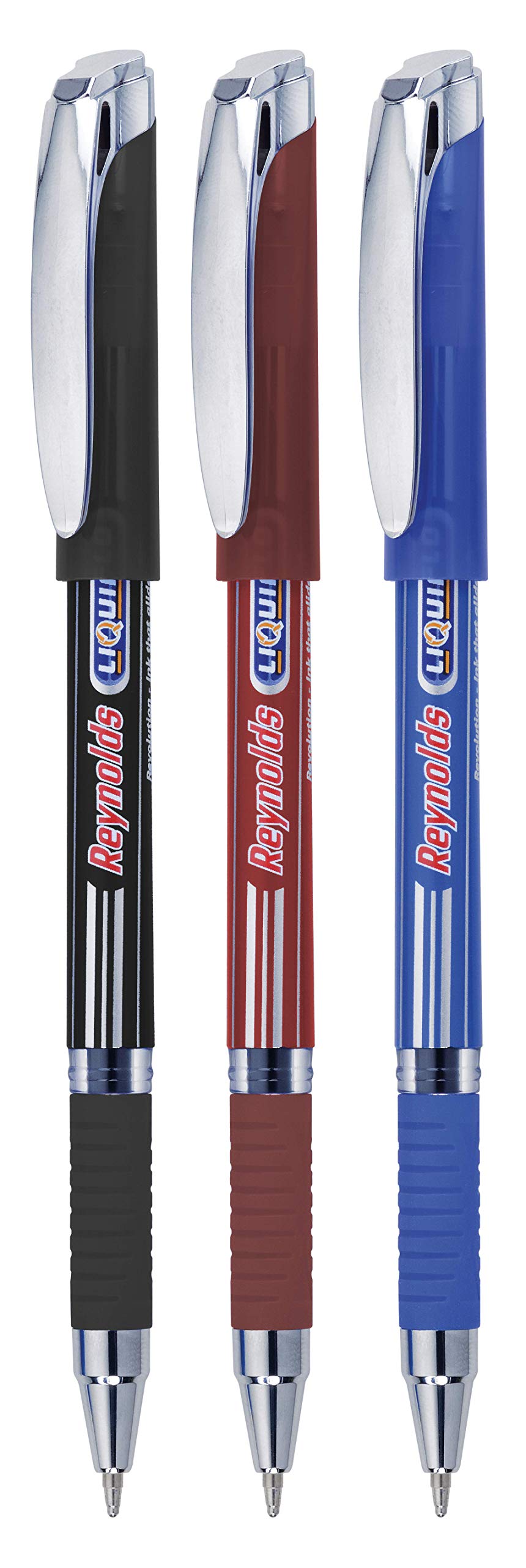 Reynolds Liquiflo 1.0mm Medium Point Ball Pens, Blue Ink - [Pack of 10]