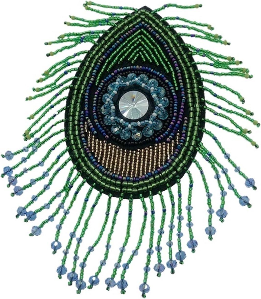 Hand-Beaded Gold, Black & Silver DIY Suit Accessories | Trendy Performance Clothing Decorations