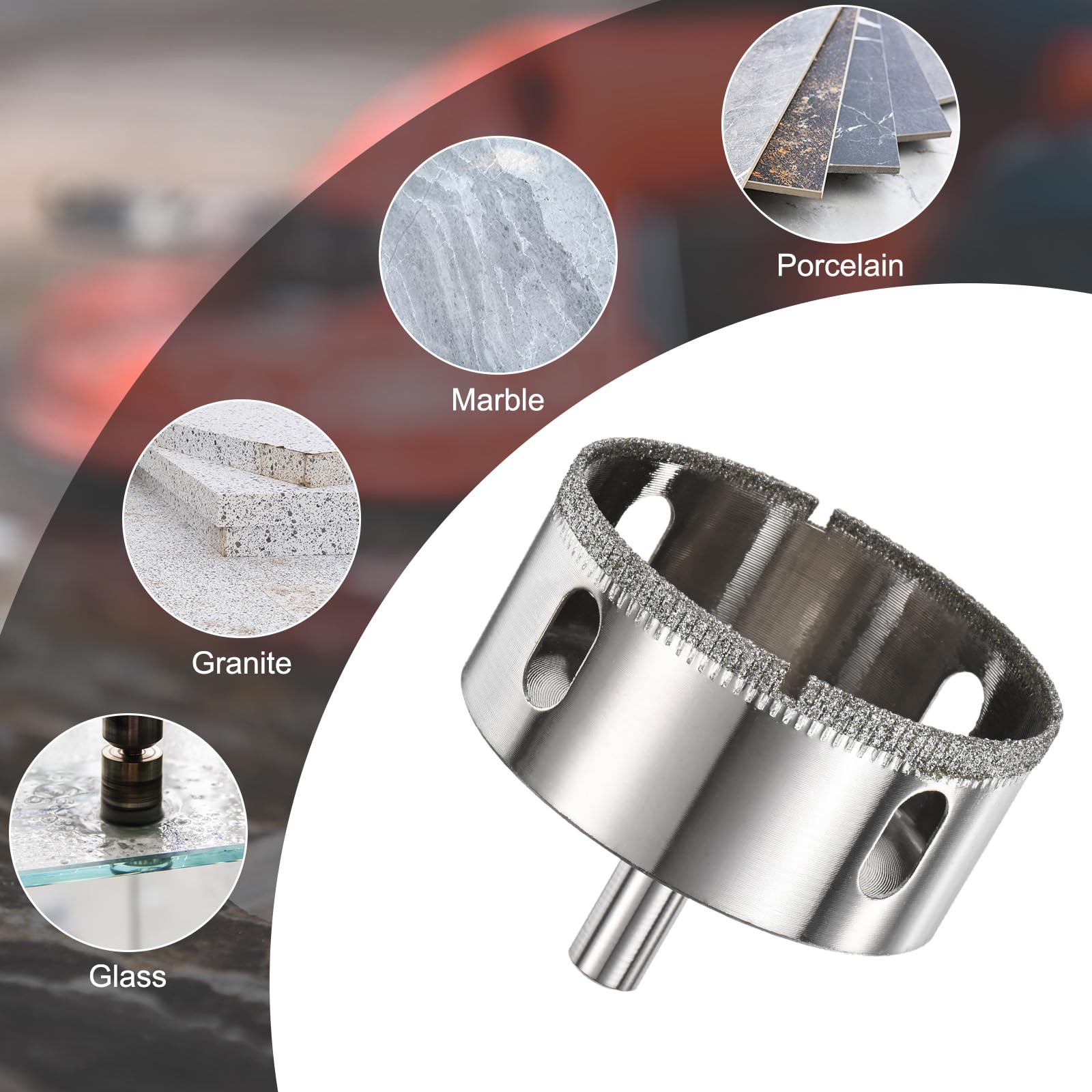 M METERXITY 1-Pack Diamond Hole Saw Drill Bit - Image 4