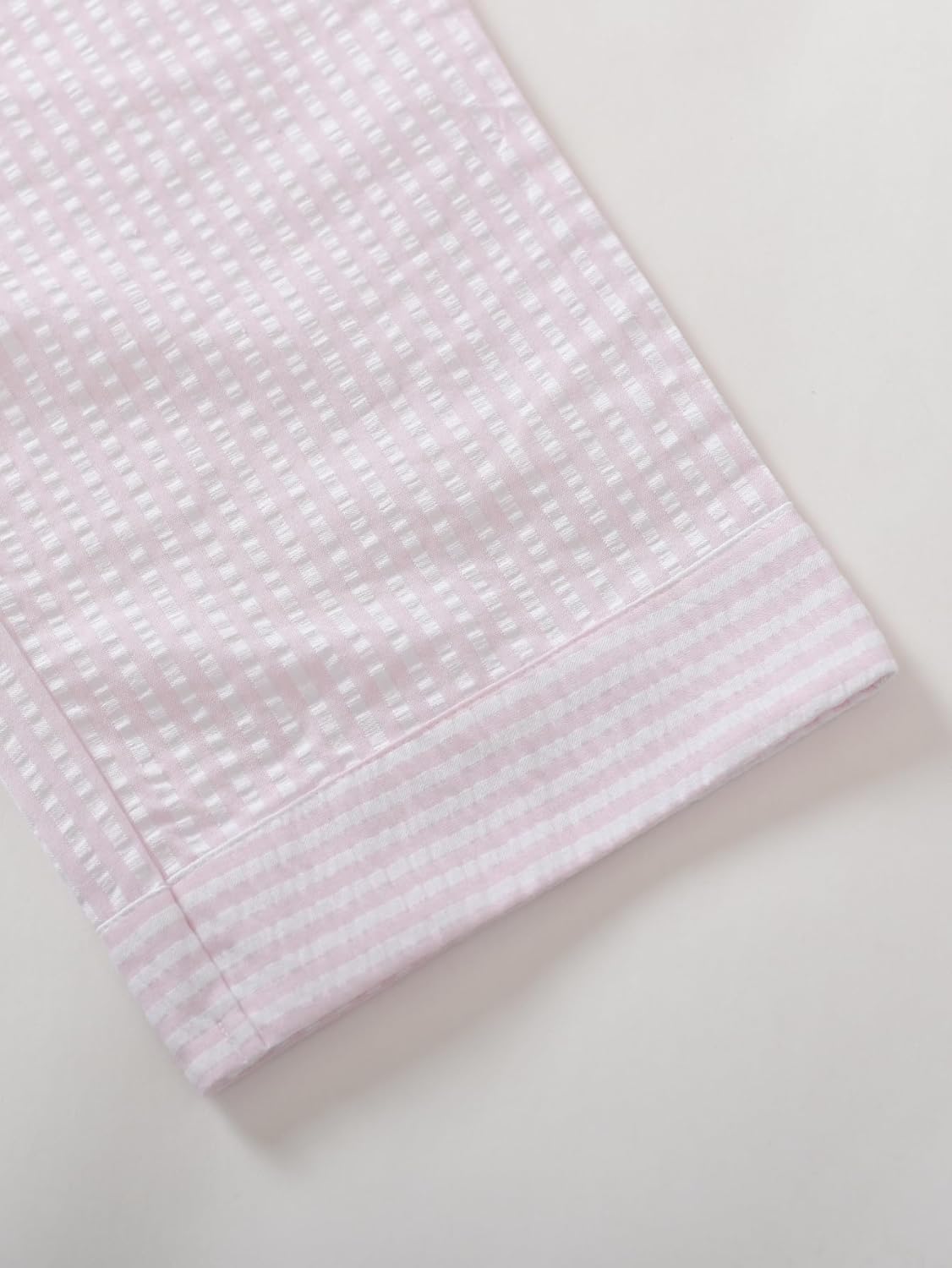 Latuza Women's Petite Seersucker Pajama Pants Cotton Pj Lounge Bottoms - Image 6