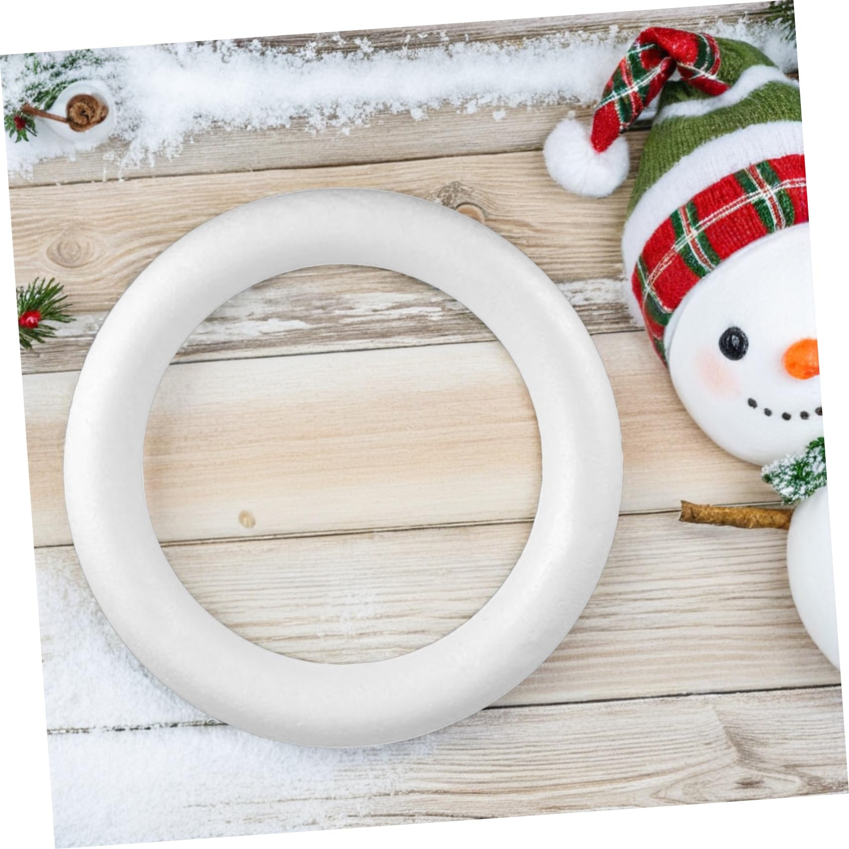 Alipis 3pièces Kit De Cercles Ronds Mousse pour Couronnes De Décoration Intérieure De Noël Supports De Couronnes pour Loisirs Créatifs Et Décoration De Maison