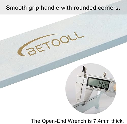 Miniatura 4 de BETOOLL Llave de tuerca de embrague de ventilador de 1.260 in, kit de herramientas de extracción de bomba de agua, compatible con BMW E34 E39 E36