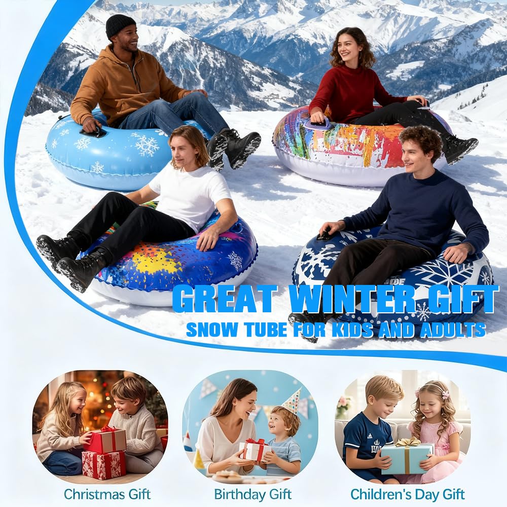 Donut Snowrohr Trineo inflable Juguetes de nieve para adultos Actividad al aire libre
