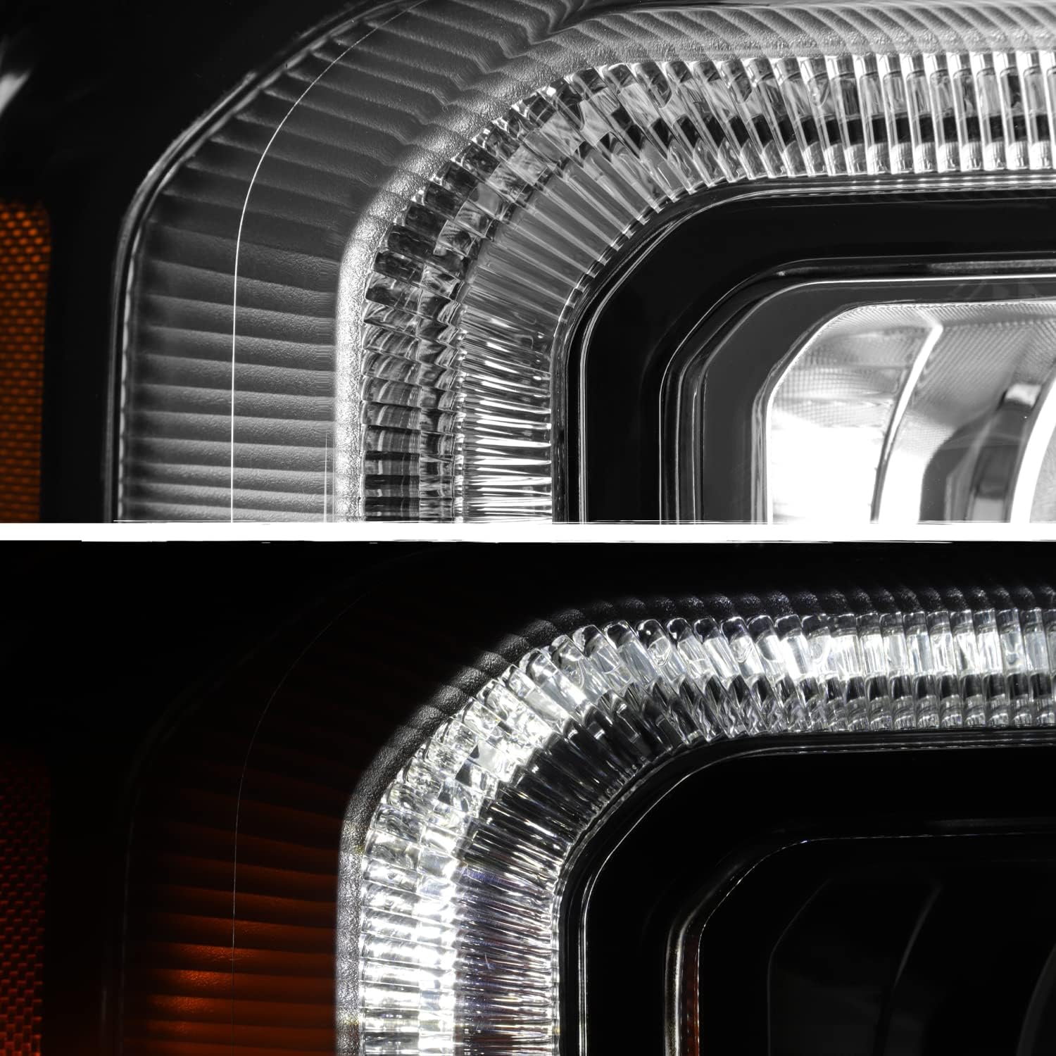 AKKON - Fit 2016-2019 GMC Sierra [HID/Xenon Model] w/LED DRL Projector Headlights Lamps OE Style Right Passenger