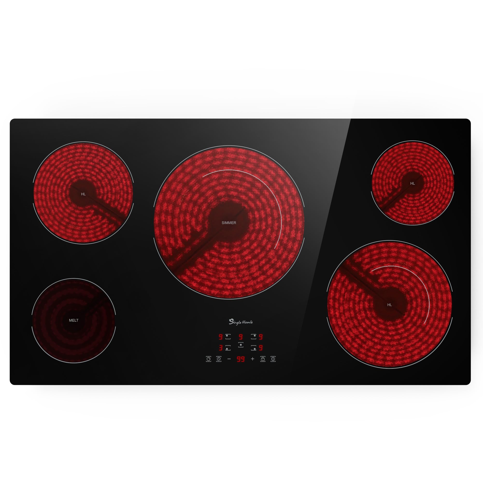 singlehomie 5-Burner Electric Cooktop