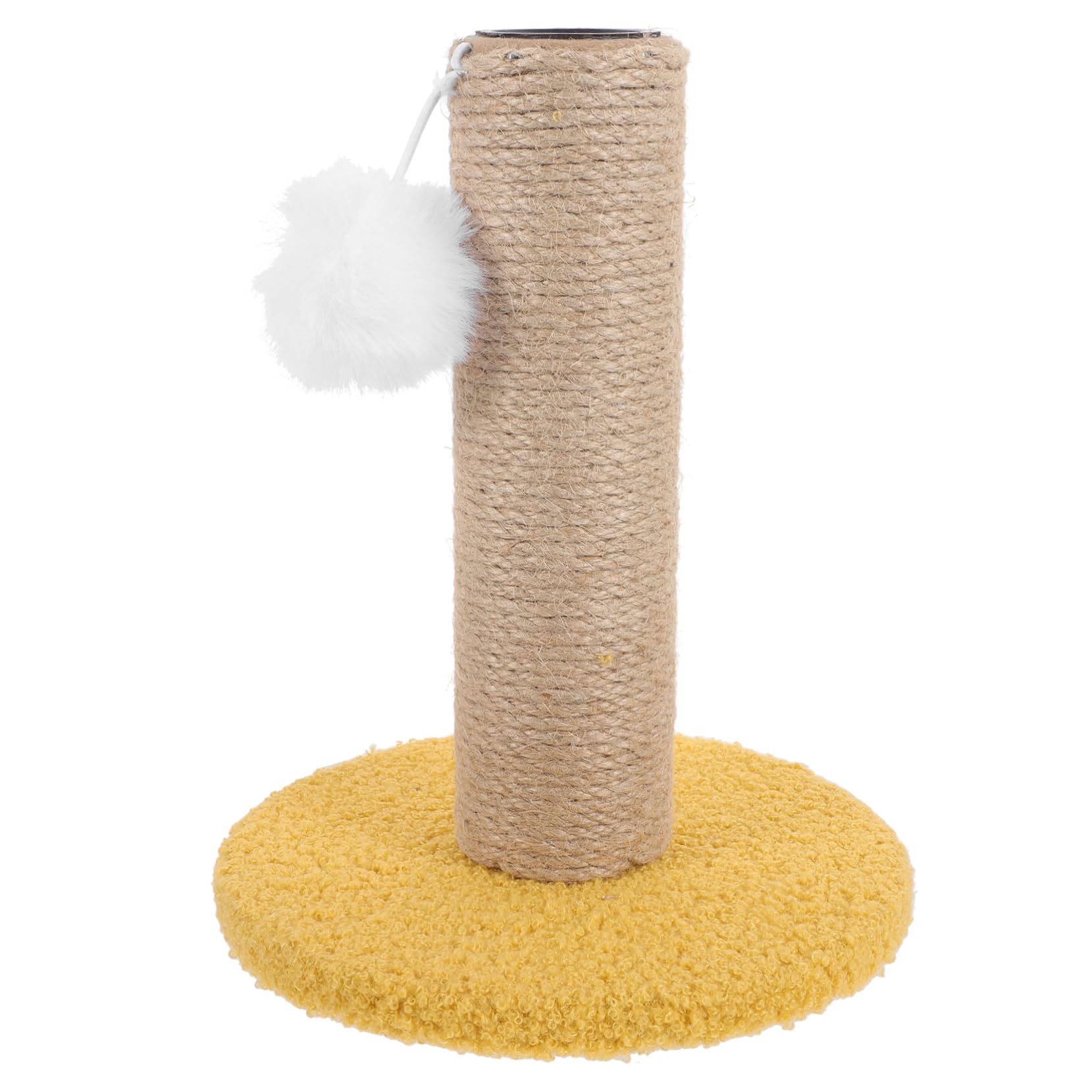 POPETPOP Wear Resistant Vertical Cat Scratcher with Hanging Ball Elegant Cat Scratching Post for Home Decoration Protects Furniture