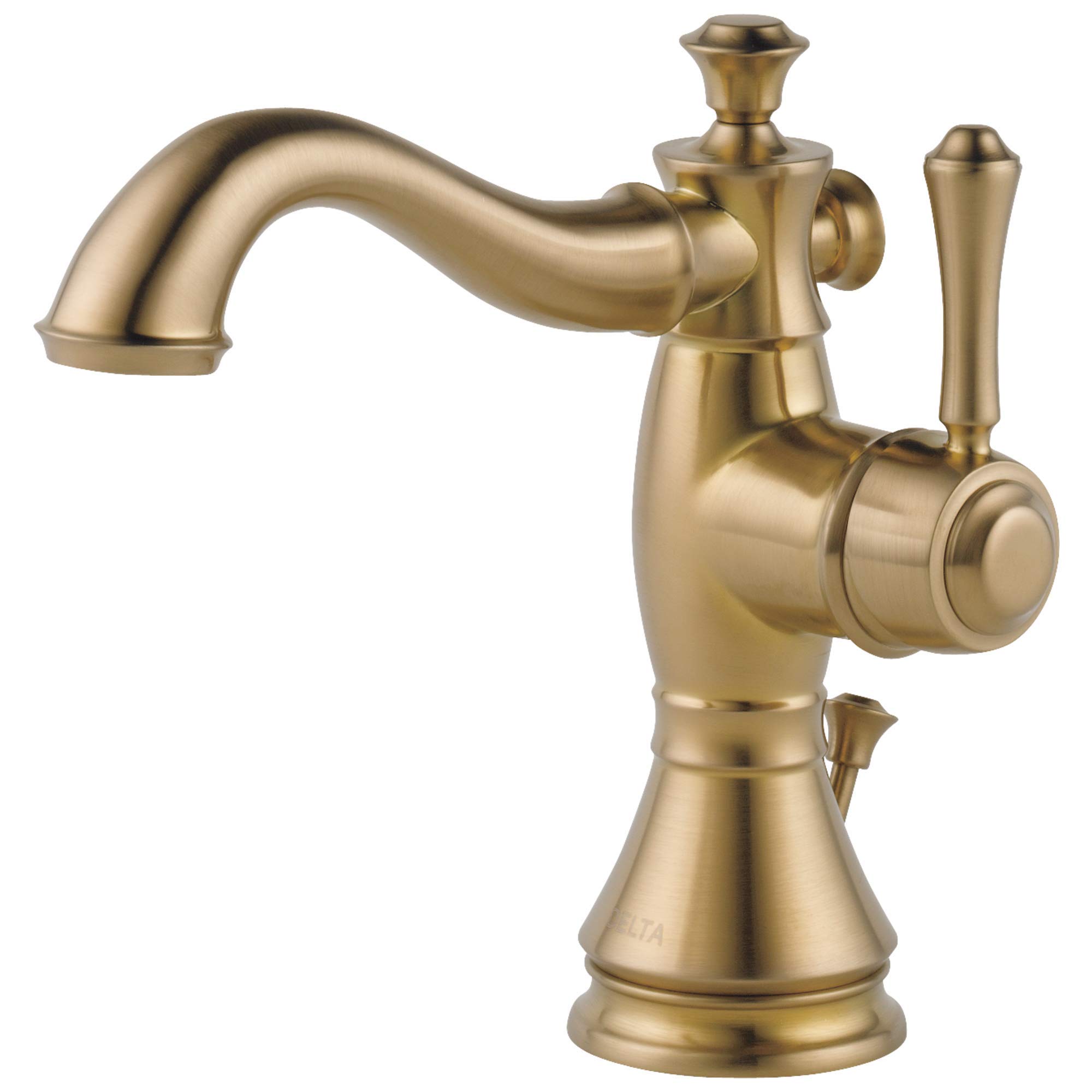 Delta Faucet Cassidy Single Hole Bathroom Faucet, Gold Single