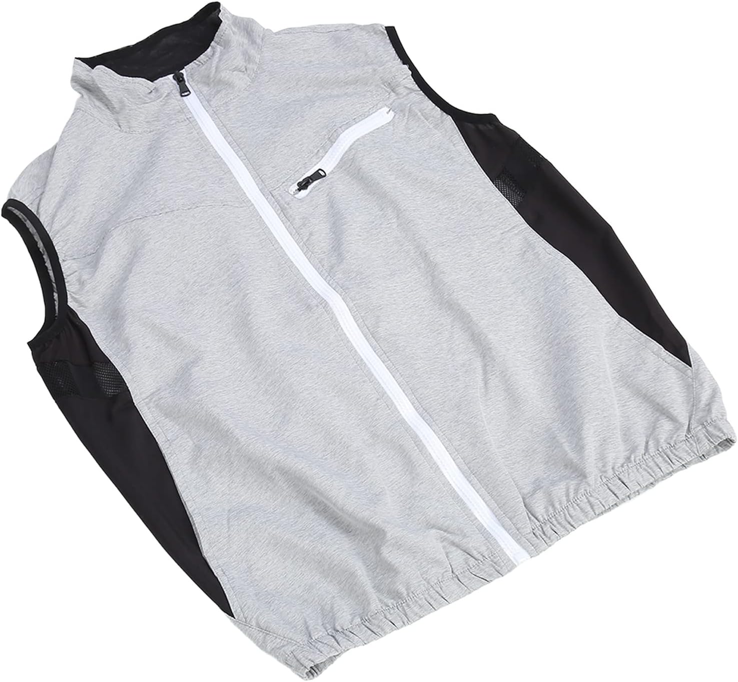 CHICIRIS Cooling Vest Adjustable Mesh Conditioned Clothes Strong Wind Power for Men Women Construction Workers Outdoor Adventure Nylon Light Gray Size M-L-XL-XXL Indoor Outdoor Environment