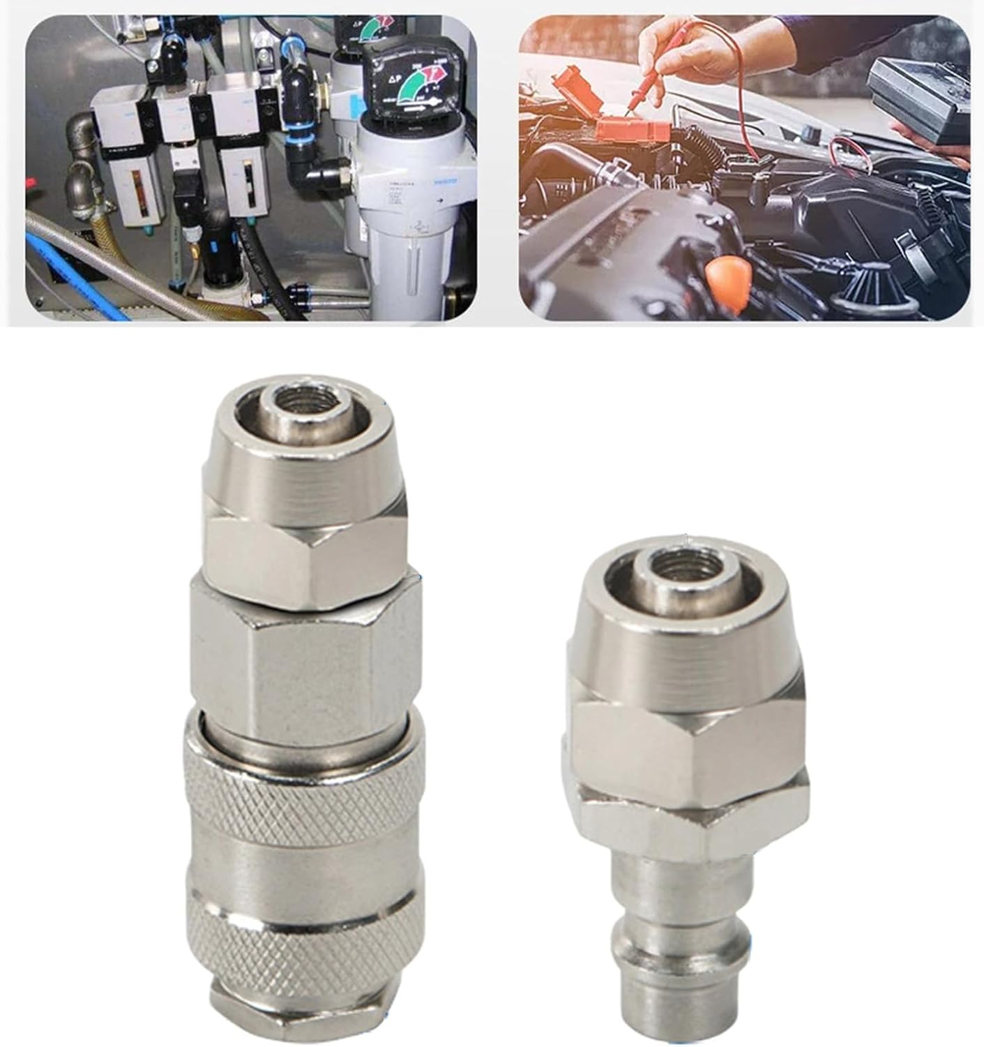Efficient Pneumatic Air Hose Coupling Quick Connector Replacement Air Coupling Tube Fitting Connector Coupler Enduring Quick Release Fitting