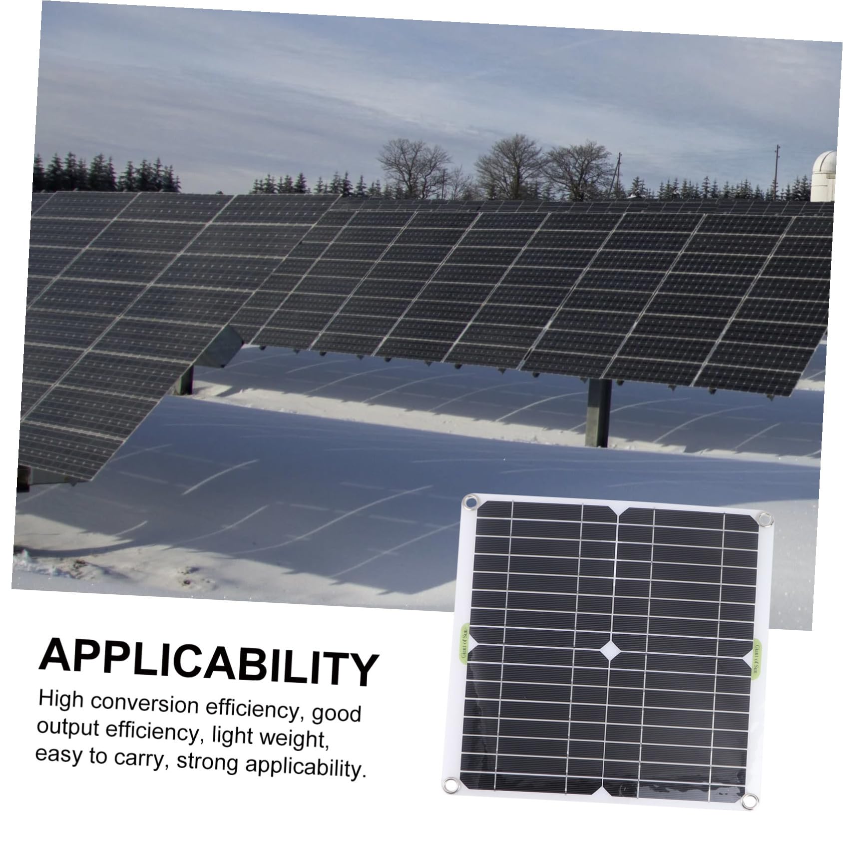 Pannello Solare 200w Monocristallino Nero per Esterno | 98% Resa, Adatto a Campeggio e Viaggio, Kit di Ricarica per Uso All'aperto