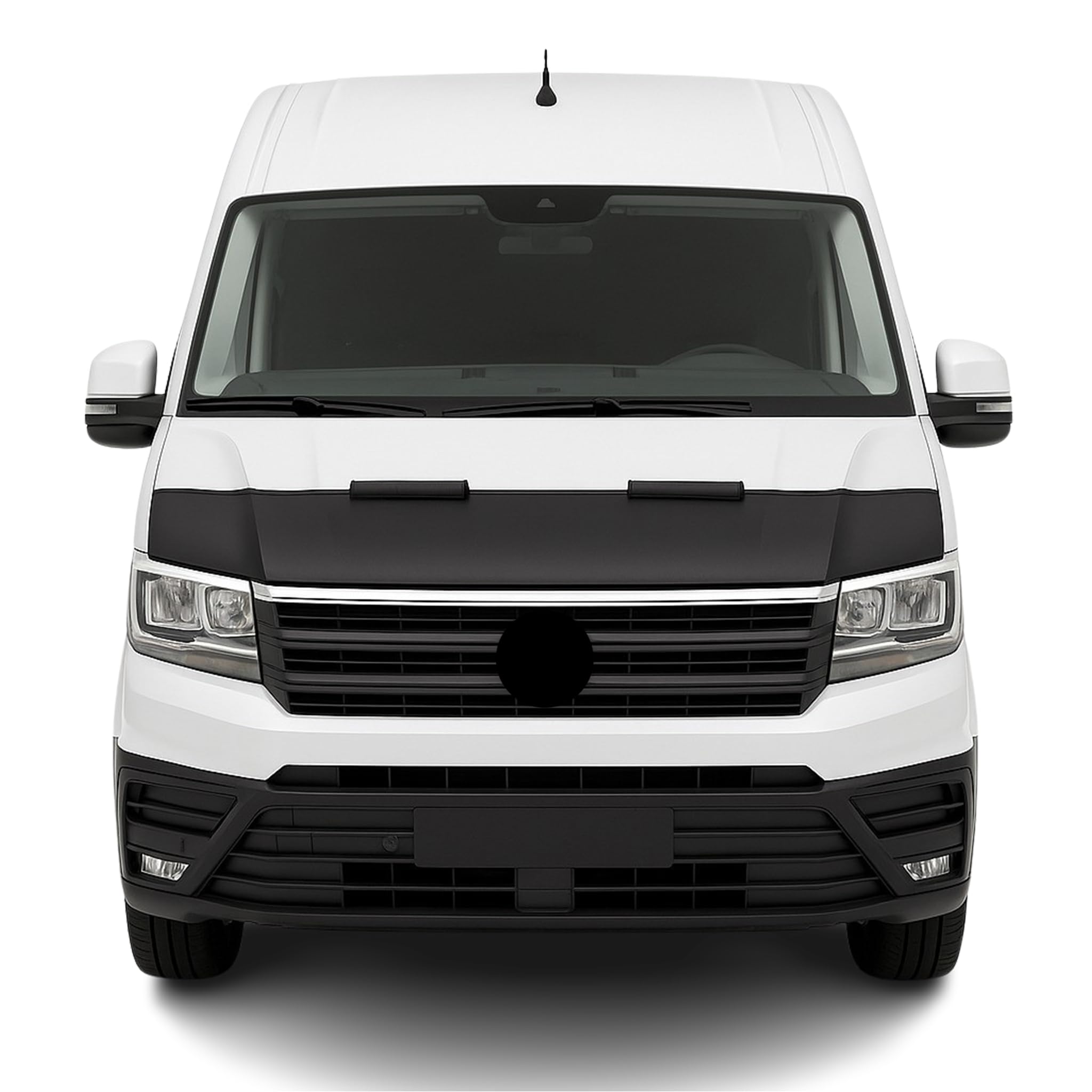 OMAC Haubenbra Steinschlagschutz Bonnet Bra kompatibel mit VW Crafter 2016-2025 Schwarz Halb