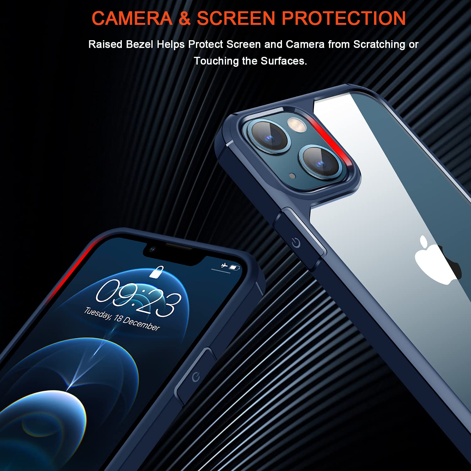 Amazon.co.jp: TENDLIN iPhone 13 Mini 用ケース クリア 薄型 黄