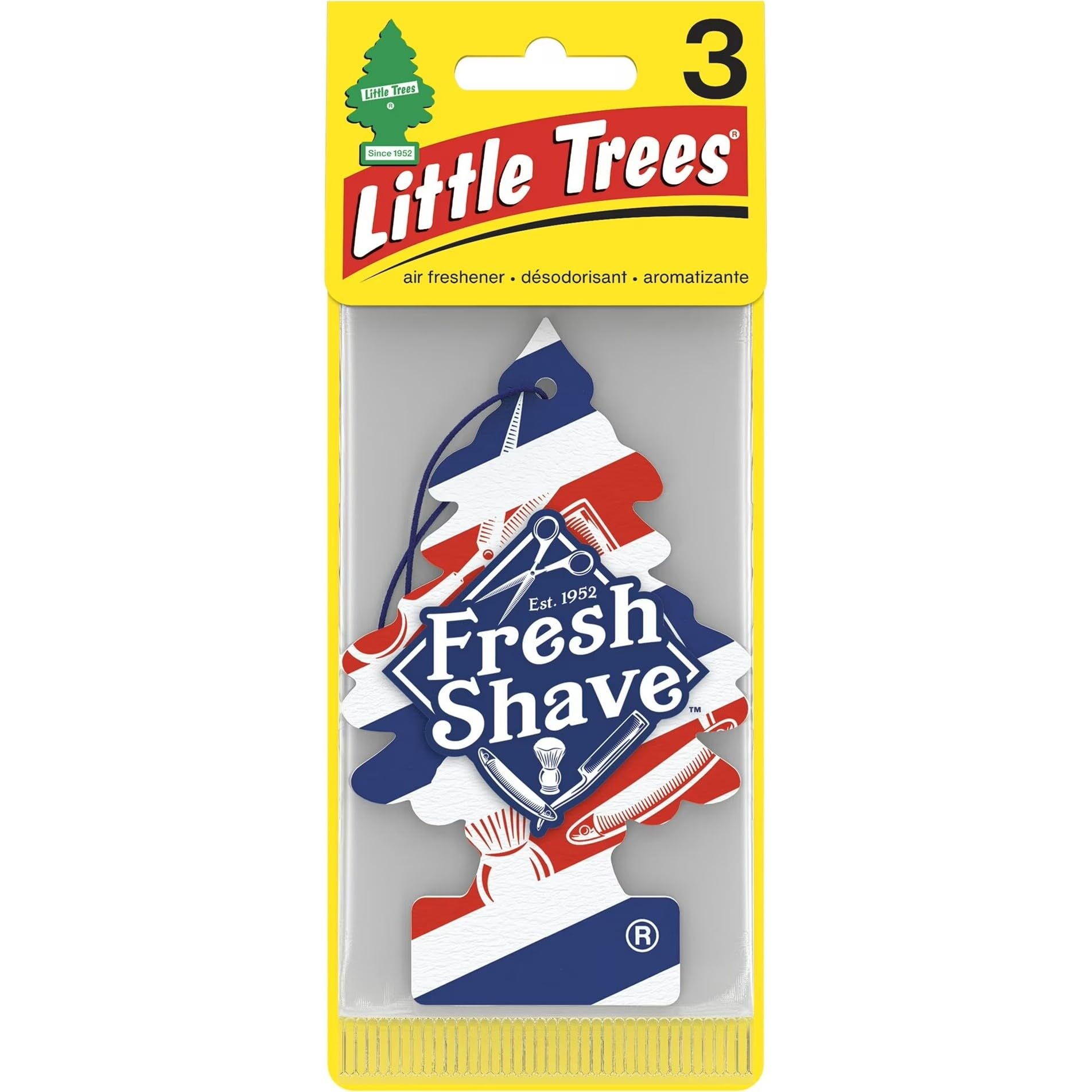 Little Trees Car Air Freshener 6-Pack (Fresh Shave)