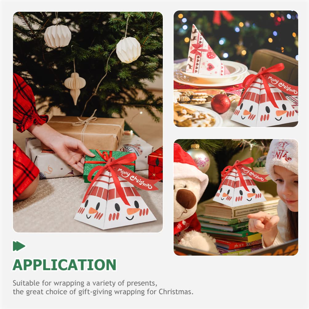 Gadpiparty 50pezzi Scatole Regalo Natale Pz Scatole per Caramelle Forniture per Decorazioni Natalizie per Feste e Party per Conservare Biscotti e Dolcetti