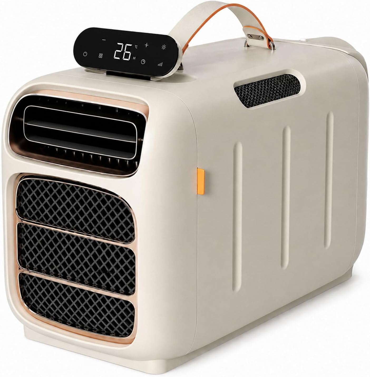 SXXAZLDP Portable Air Conditioner 4700 BTU, 4 in 1 Mobile Cooling Fan & Dehumidifier, Quiet 45 dB Mode, Remote Control, Dual Hose Exhaust for Tent RV Heating