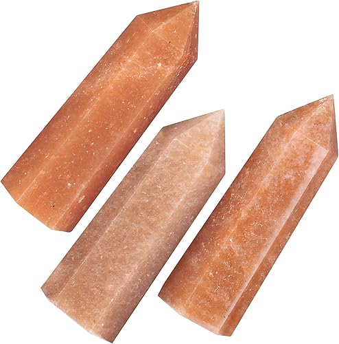 Miniatura 10 de SUNYIK Varita de puntos de cristal curativo de piedras preciosas, prisma de varita de un solo terminado para meditación, obsidiana negra