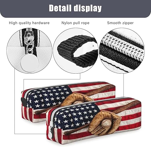 Miniatura 4 de Estuche para lápices, estuche pequeño con cremallera, organizador de artículos de papelería de oficina para estudiantes para niñas y niños, guante