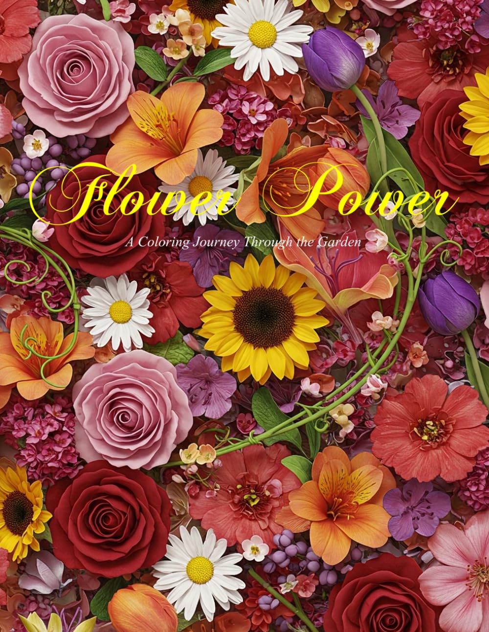 Flower Power: A Coloring Journey Through the Garden