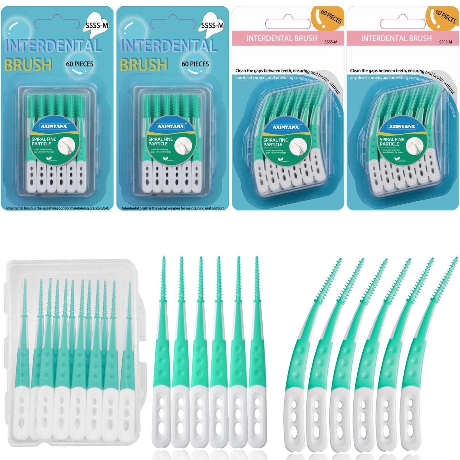 Dental Floss Picks Comfort Soft Disposable Interdental Brushes for Teeth Cleaning Tools Easy to Use Dental Picks with