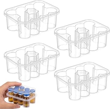 4-Pack Peptide Case for Fridge, 40-Slot Vial Holder