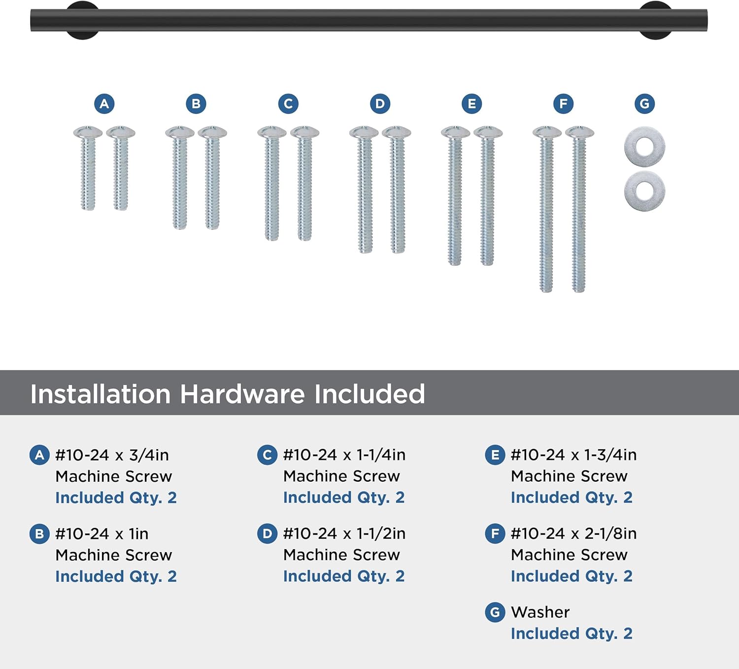 Amerock BP54051FB | Matte Black Appliance Pull | 18 inch (457mm) Center-to-Center Cabinet Handle | Radius | Furniture Hardware