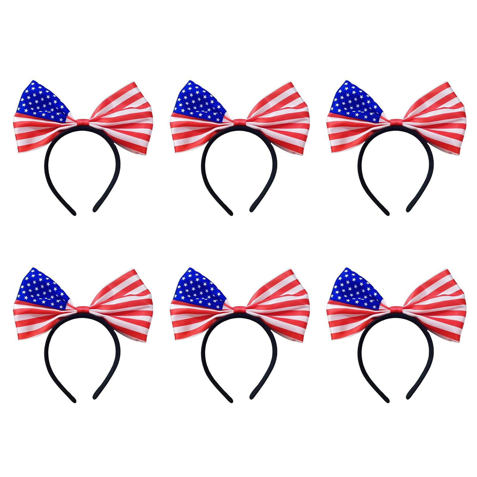 hogtnd 6-Piece Set of 2026 Football Event Headbands, Country Flags Pattern, Offer for Sports Events and Festivals, National Flags Headband