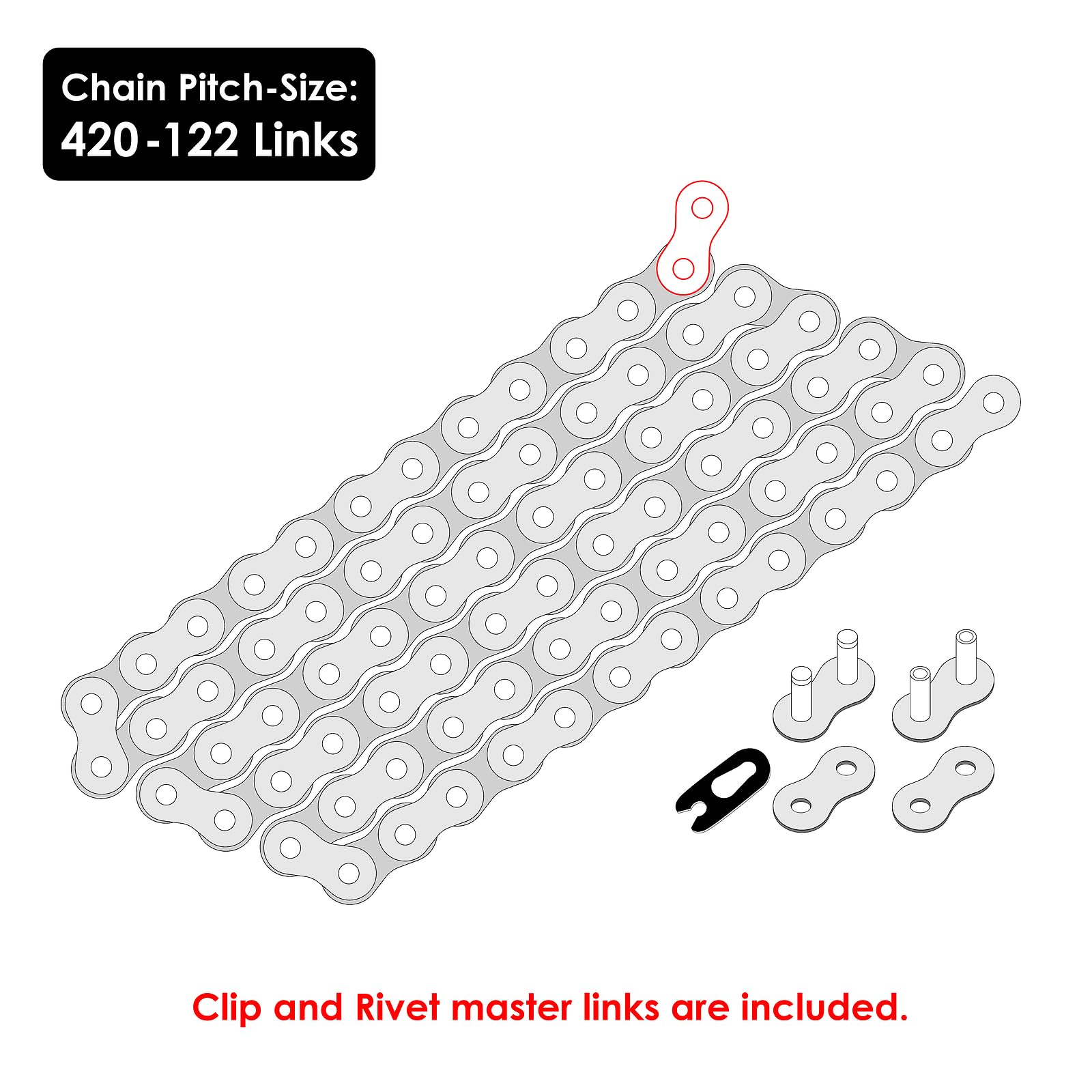 Amazon.com: Replacement for Drive Chain for Honda Grom 125 MSX 125