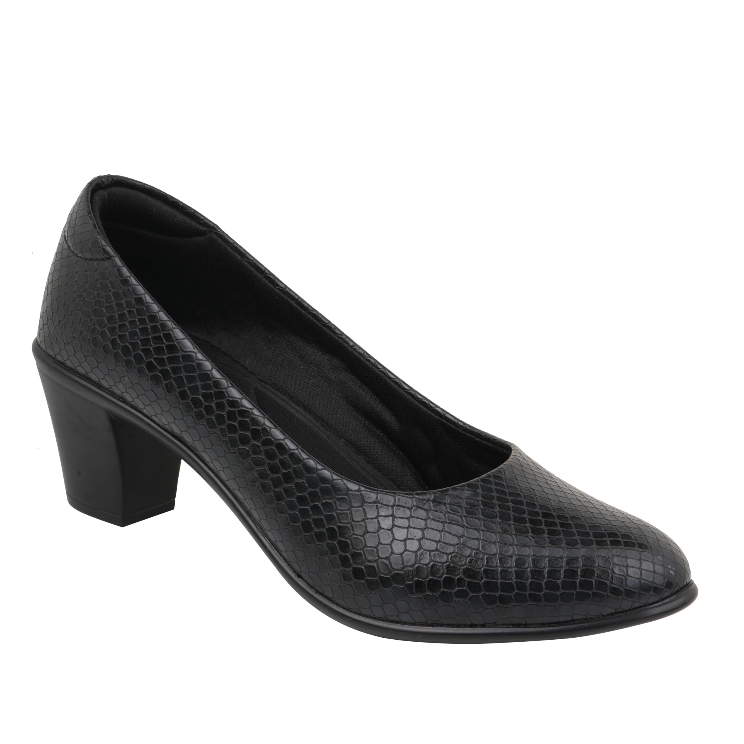 Women's Block Heel Pumps | Comfortable Formal Office Wear Shoes | Lightweight Slip-On Heels-picture-40