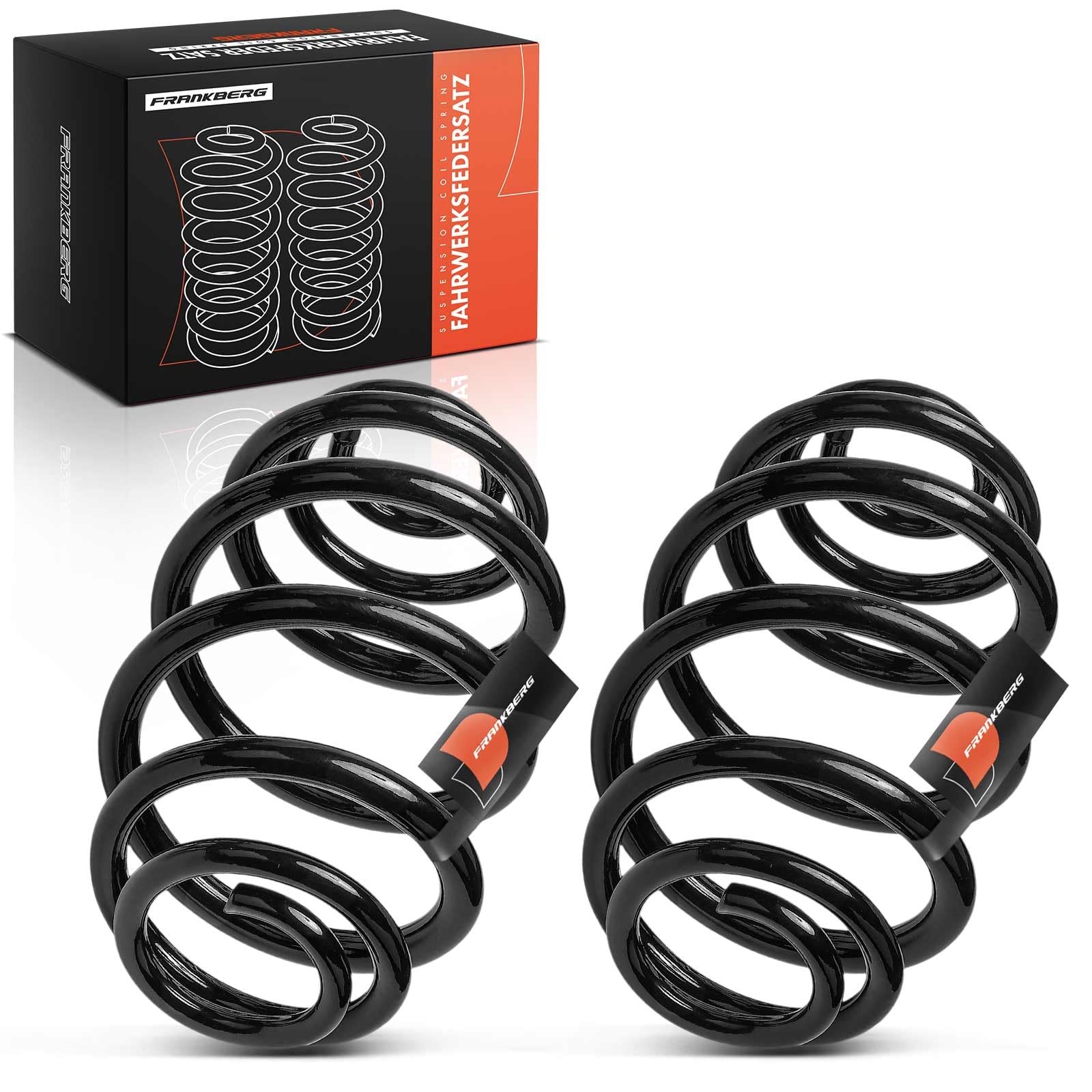 Frankberg 2 muelles de suspensión para eje trasero RJ6209 | Compatible con: Caravana Kadett E T85, Caravana Astra F T92, Astra F Furgoneta/Combi T92