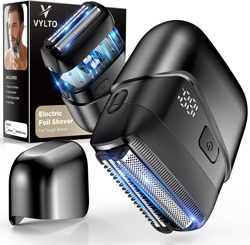Barbeador elétrico de tela Vylto com cabeças flutuantes 3D