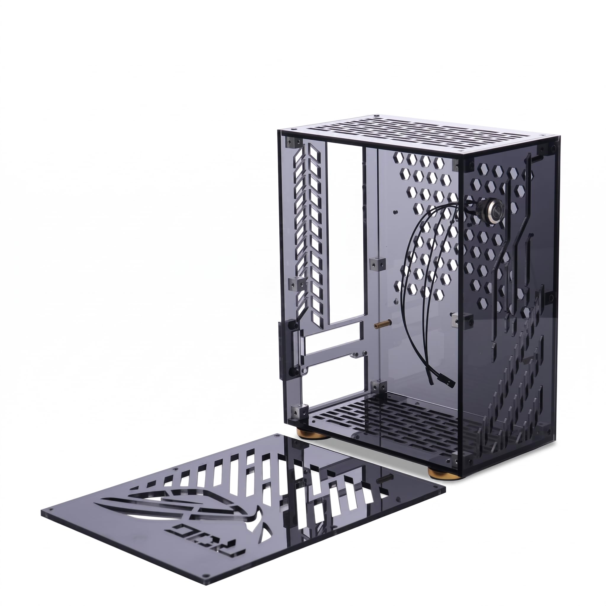 Amazon.com: Mini ITX Case, Mini PC Case with 6 Sided Hollow, Side