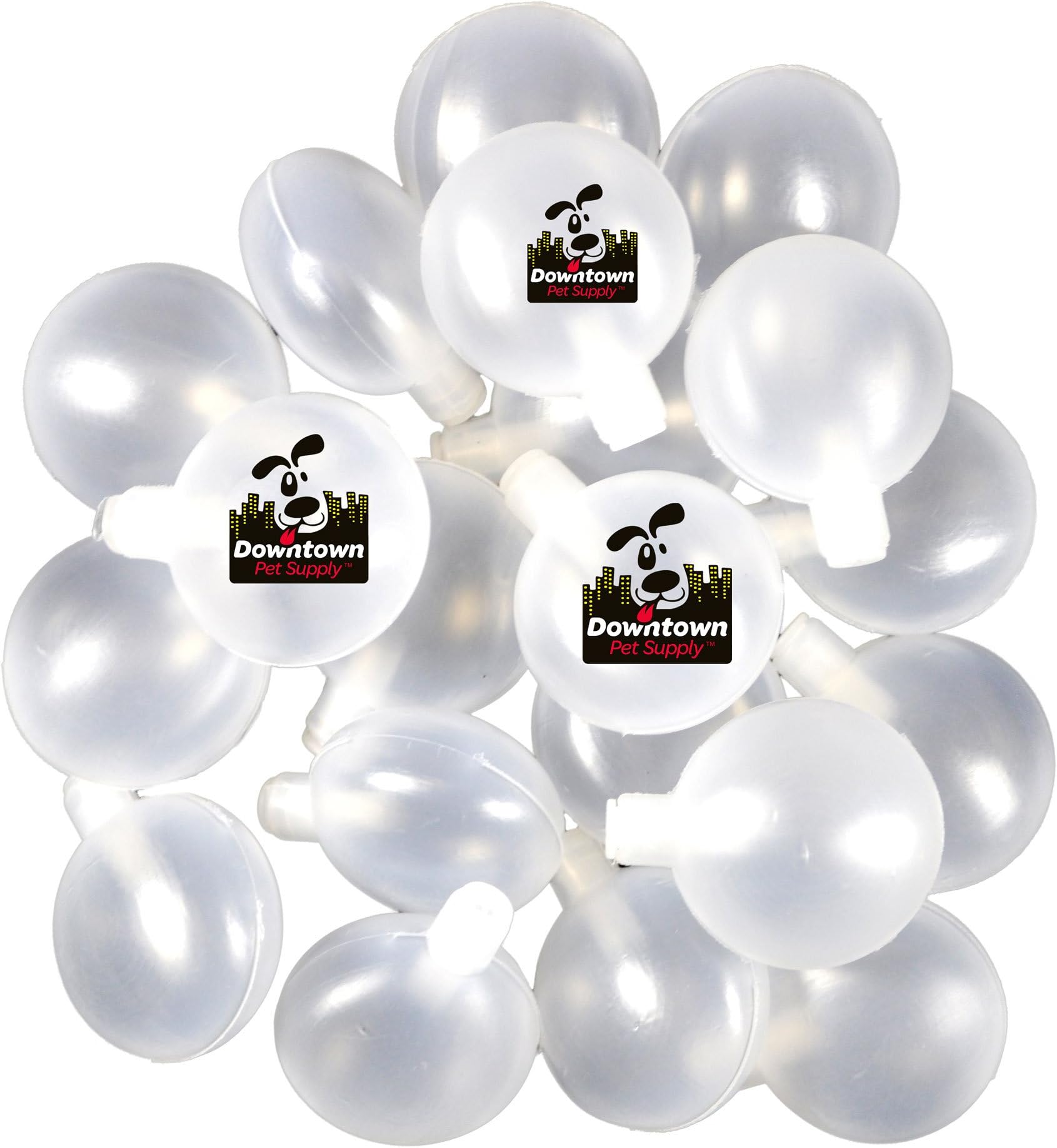 Downtown Pet Supply Squeakers for Dog Toys - Dog Toy Small Replacement Squeakers - Repair Squeaky Dog Toys, Cat Toys or Baby Toys - Great for Arts & Crafts - 1.25 in Diameter - S - 60 Pack