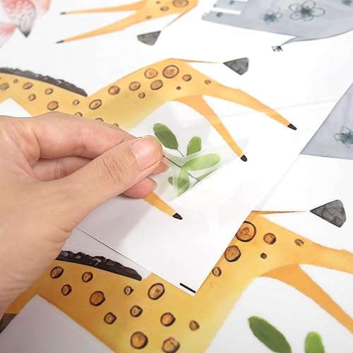 Miniatura 5 de Calcomanías de pared de animales de la selva para guardería, calcomanías de pared de animales de la selva para sala de estar, calcomanías de pared