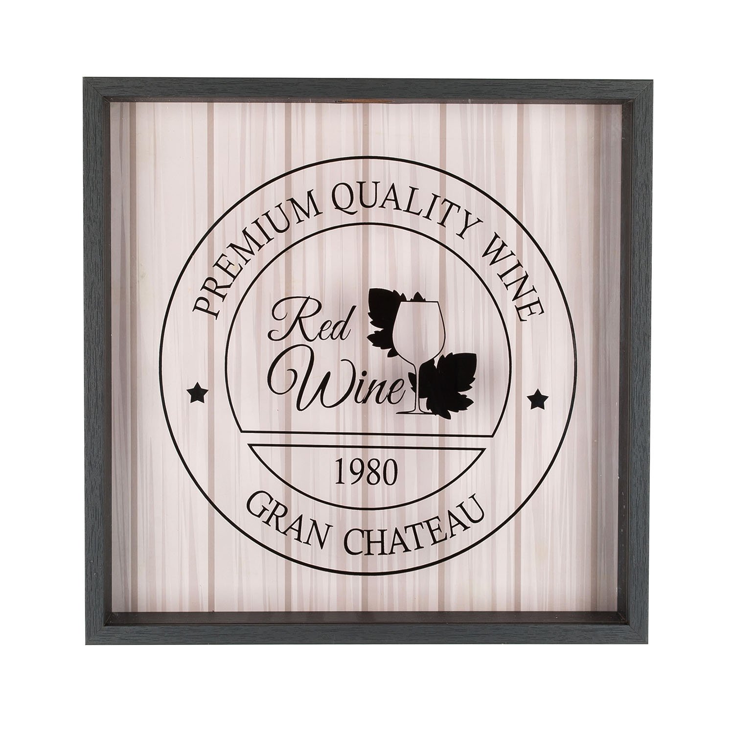 Colector de corcho pajoma de madera y cristal de 35 cm para decorar salones