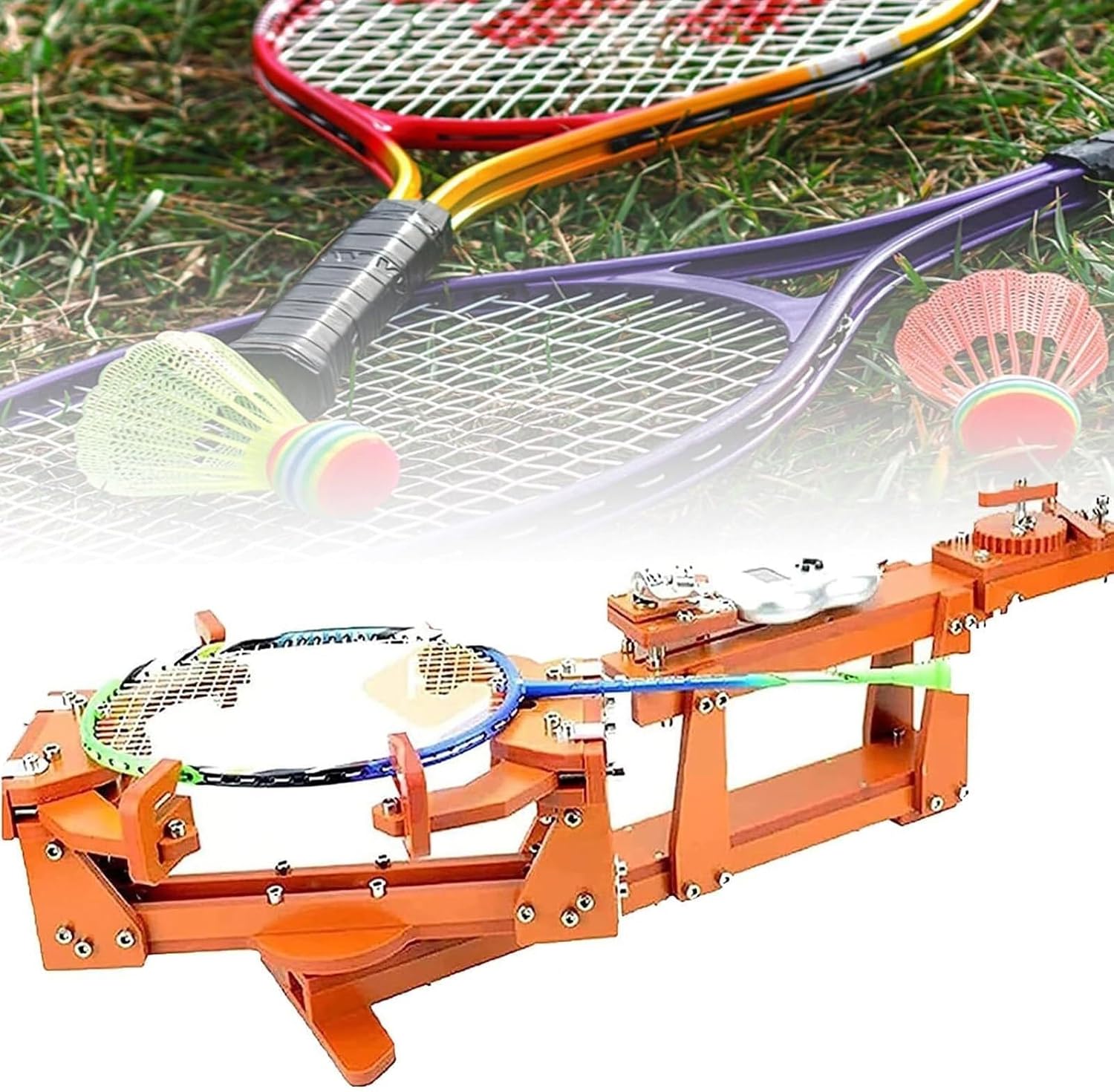 Badminton Racket stringing Machine, 6 Point Fixed 60 lbs Capstan Badminton stringing Machine