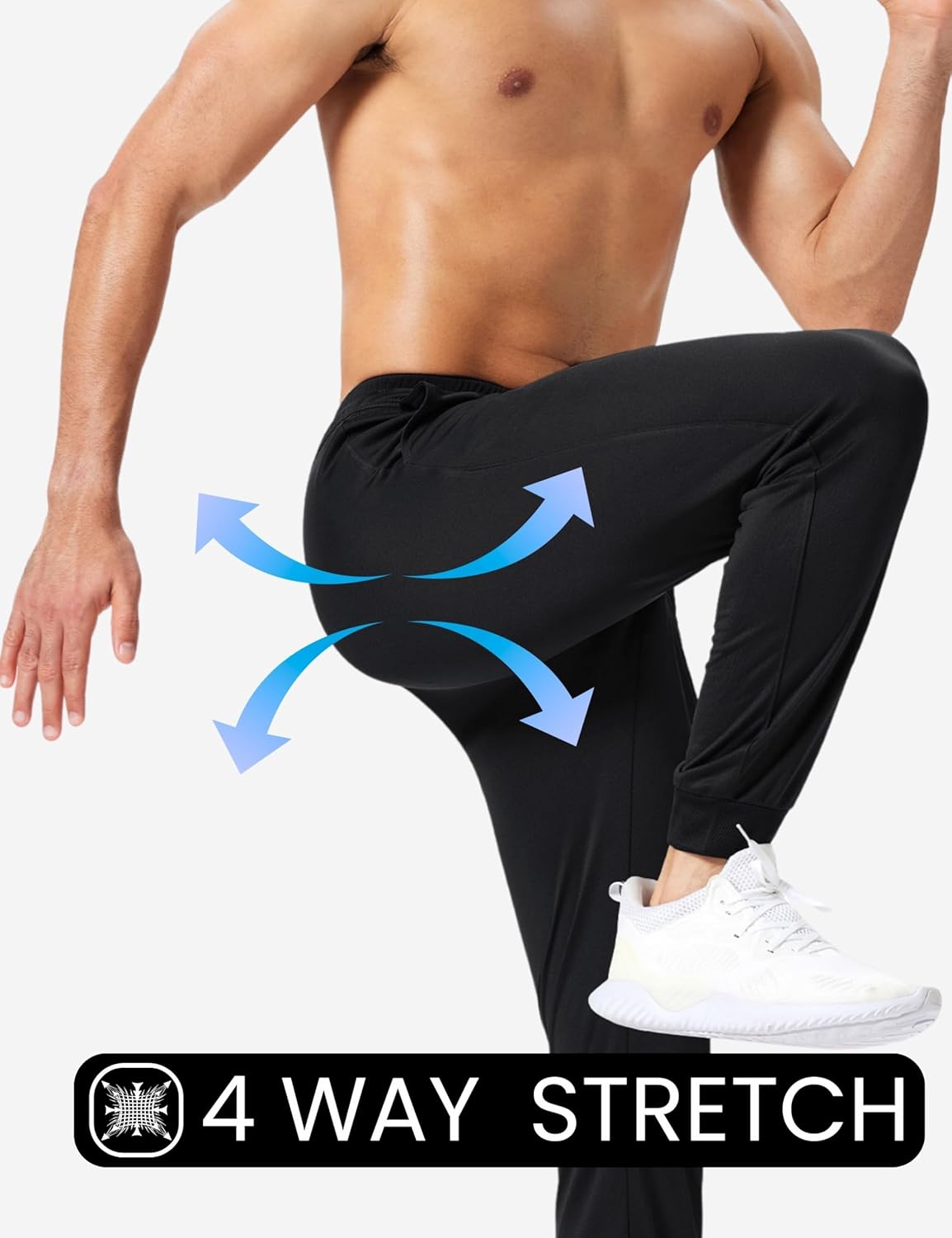 MAGNIVIT Men's Lightweight Joggers Sweatpants with Pockets Breathable Quick Dry Athletic for Running Gym Work Out - Image 5