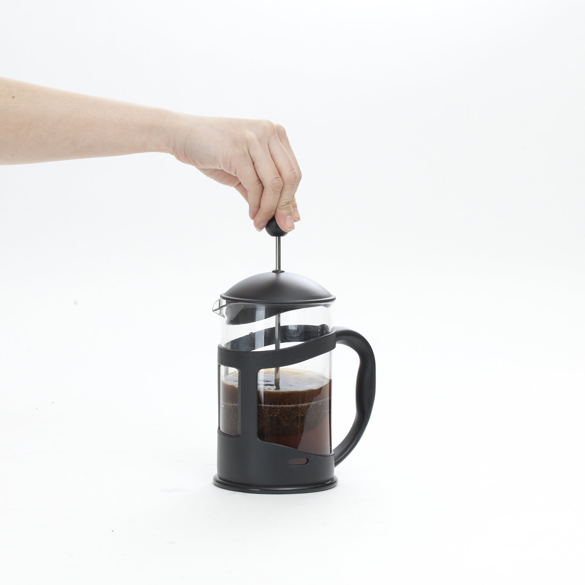 Mind Reader Cafetera y té de prensa francesa de una sola porción, paquete de 2, vidrio