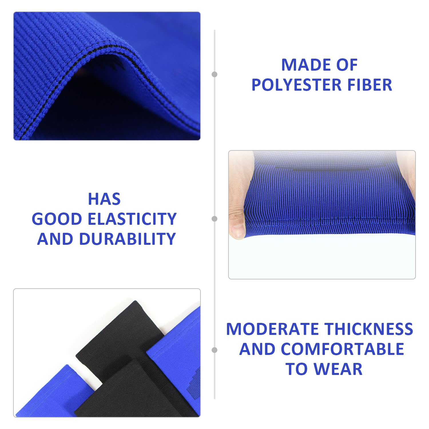 Tobillera Elástica Transpirable para Niños, 3 Pares Protectores de Tobillo Deportivos