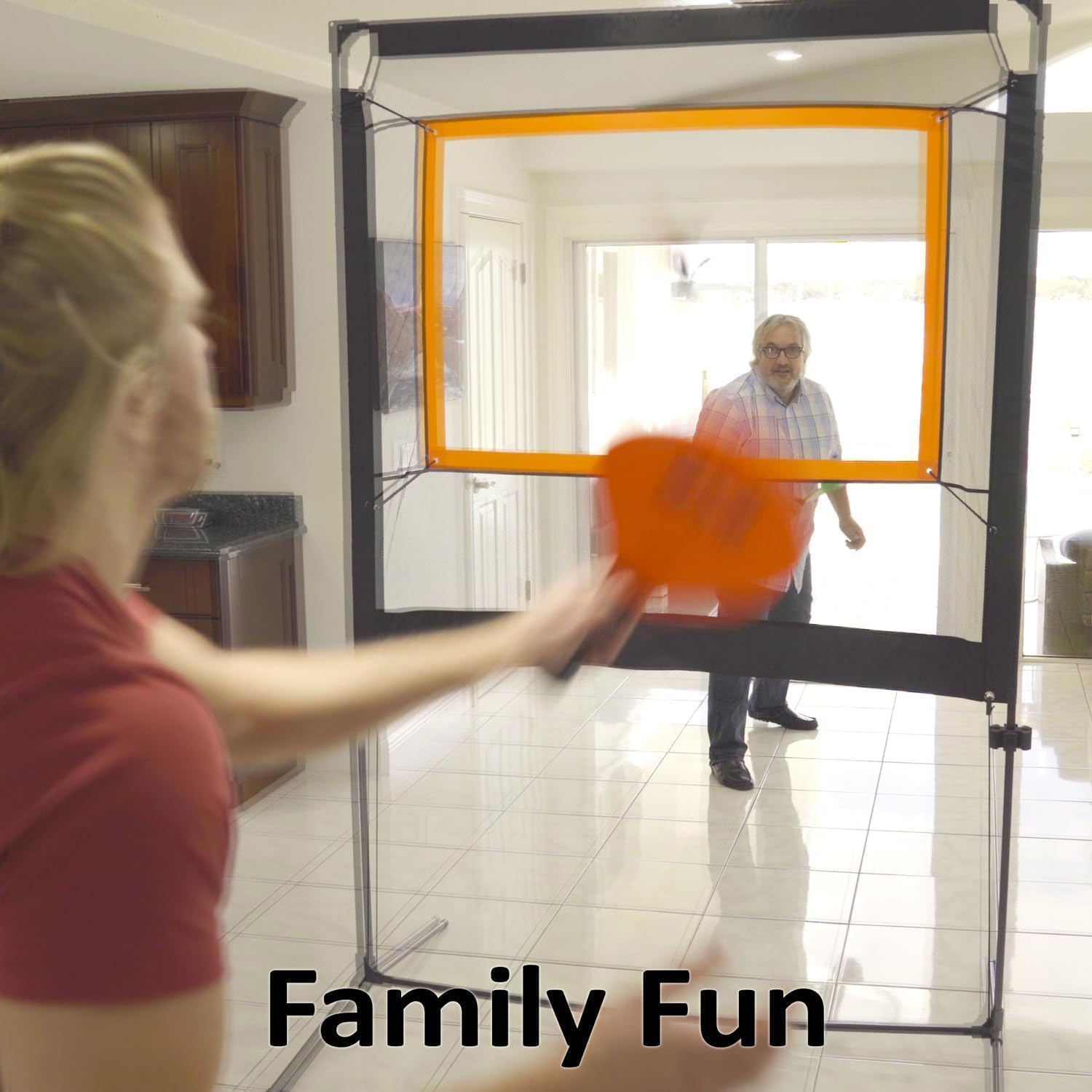 Gresonic Pickleball - Juego de red para raquetas de tenis multiusos, con soporte, para hombre y mujer, con volantes, red de tenis multifunción con bolso, para parques, patios, entrenamiento (set A)