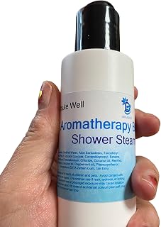 Essential Oil Shower Steamer Gel, Breathe Easy, Rinses Away Clean, Benefits of Essential Oil Blends While You Shower to Get Ready for The Day or Go to Bed at Night, 4 oz Bottle, Diva Stuff