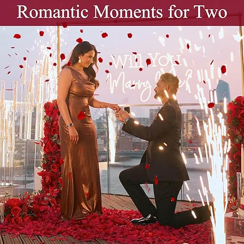 Miniatura 10 de Koceko Pétalos de rosa blancos reales secos, pétalos de flores preservados congelados de 2.8 onzas para regalos del día de San Valentín, decoración